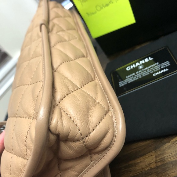 Chanel French Rivera tan/beige medium purse - Picture 4 of 11